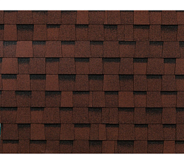 Многослойная черепица Технониколь SHINGLAS, коллекция Фазенда, Красный