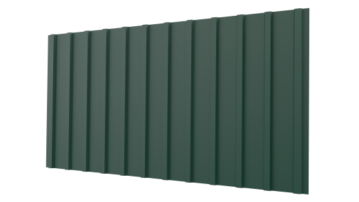 Профнастил С10 1170/1100x0,35 мм, MATT RAL 6005