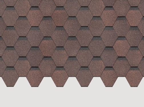 Гибкая черепица Döcke Standard Сота, Коричневый