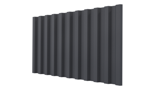 Профнастил НС21 1065/1010x0,45 мм, V-MATT RAL 7024