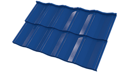 Металлочерепица Энигма 1171/1100x0,45 мм, Полиэстер 5005