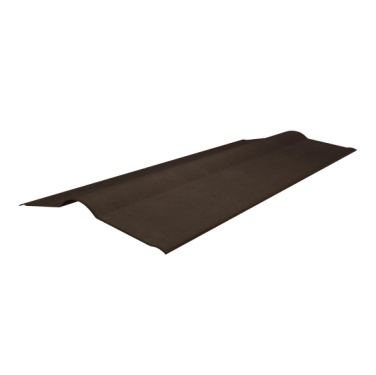 Конёк для Ондулина Смарт 1000x420 мм, Коричневый
