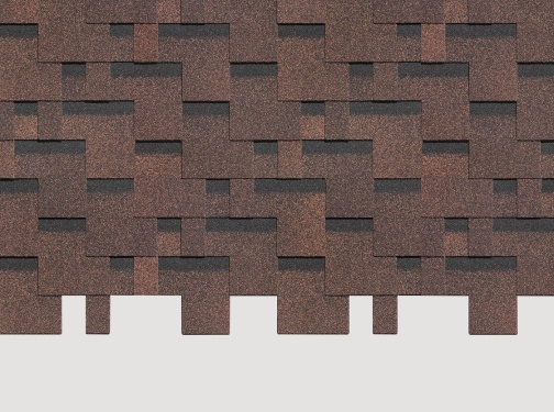 Гибкая черепица Döcke Standard Тетрис, Коричневый