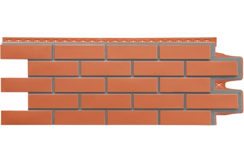 Фасадная панель Grand Line Клинкерный кирпич, Design (шов 7006) терракотовый